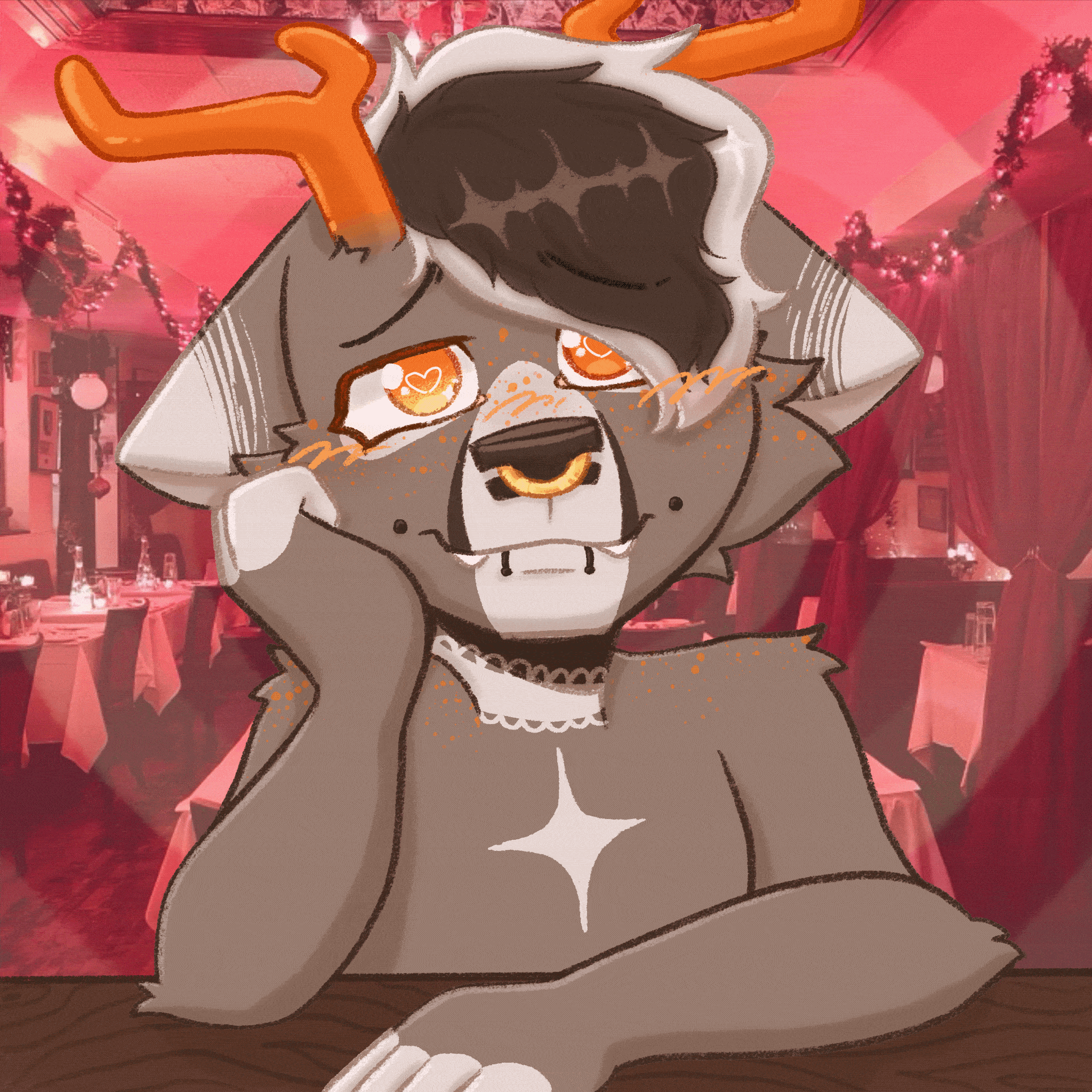 A flat colored headshot! Priced at : $5