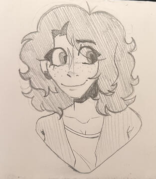 A sketch headshot! Priced at : $3