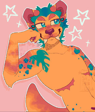 A flat colored halfbody! Priced at : $14