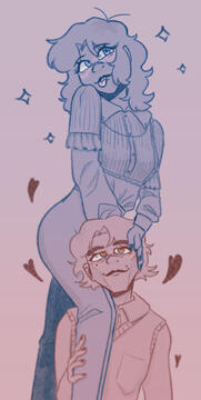 One fullbody + one halfbody colored sketches! Priced at : $20 (Considered fullbody due to most of body being in frame!)