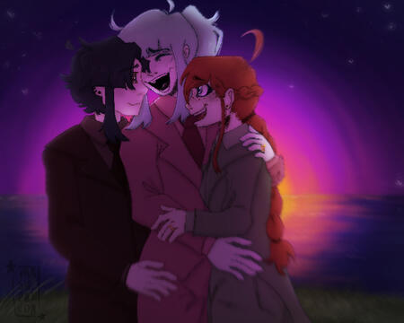 A 3-person shaded scene! Priced at : $46